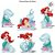 Kit festa Fácil - Ariel - 39 Itens - 1 unidade - Disney Original - Rizzo - Imagem 5