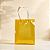 Sacola Transparente PVC com Alça de Fibra - Amarelo - 19,5x14,5x9,5cm - 1 unidade - Rizzo - Imagem 1