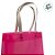 Sacola Transparente PVC com Alça de Fibra - Rosa  - 19,5x14,5x9,5cm - 1 unidade - Rizzo - Imagem 4