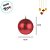 Bola de Natal em Tubo - Brilho/Fosco/Glitter Vermelho - 6cm - 6 unidades - Cromus - Rizzo - Imagem 2