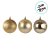 Bolas de Natal em Tubo - Ouro Lisa, Matte e Glitter - 5cm - 6 unidades - Cromus - Rizzo - Imagem 3