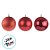Bolas de Natal em Tubo - Vermelha Lisa, Matte e Glitter - 4cm - 6 unidades - Cromus - Rizzo - Imagem 3