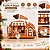 Enfeite De Natal em Resina - Trailer Ginger - Marrom e Branco - 16x12,7cm - 1 unidade - Cromus - Rizzo - Imagem 2