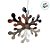 Enfeite Decorativo Para Pendurar de Natal - Floco de Neve Prata/Cristal - 14x14cm - 1 unidade - Cromus - Rizzo - Imagem 4