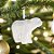 Enfeite Decorativo Para Pendurar de Natal - Urso Polar Branco - 5x3cm - 1 unidade - Cromus - Rizzo - Imagem 1