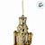 Enfeite Decorativo Para Pendurar de Natal - Quebra Nozes Ouro - 12x12cm - 1 unidade - Cromus - Rizzo - Imagem 4