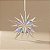 Enfeite Decorativo Para Pendurar de Natal - Estrela Natalina Cristal - 11x11cm - 1 unidade - Cromus - Rizzo - Imagem 1