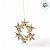 Enfeite Decorativo Para Pendurar de Natal - Guirlanda Ouro - 12x12cm - 1 unidade - Cromus - Rizzo - Imagem 4