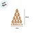 Enfeite De Natal Em Resina - Árvore Natal Ginger - Marrom e Branco - 20x14,5cm - 1 unidade - Cromus - Rizzo - Imagem 2