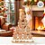 Enfeite De Natal Em Resina - Árvore Natal Ginger - Marrom e Branco - 20x14,5cm - 1 unidade - Cromus - Rizzo - Imagem 5
