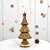 Enfeite De Natal Em Resina - Árvore de Natal Ginger - Marrom e Branco - 27,5x12cm - 1 unidade - Cromus - Rizzo - Imagem 1