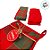 Pano de Mão com Bolsa de Natal - Vermelho e Verde - 70x40cm - 2 unidades - Cromus - Rizzo - Imagem 3