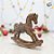 Enfeite de Natal em Resina - Cavalo de Balanço com Desenhos - Marrom - 21,5x18cm - 1 unidade - Cromus - Rizzo - Imagem 5