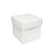 Caixa Cubo Para Panetone e Presente - P 6x6x6cm - Branco - 10 unidades - Assk - Rizzo - Imagem 1