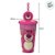 Copo de Plástico com Tampa e Canudo Pin Lotso - Toy Story - 500ml - 1 unidade - Disney Original - Rizzo - Imagem 3