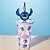 Copo de Plástico com Tampa e Canudo Pin Stitch Holográfico - 500ml - 1 unidade - Disney Original - Rizzo - Imagem 1