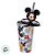 Copo de Plástico com Tampa e Canudo Pin Mickey Mouse - Prata - 500ml - 1 unidade - Disney Original - Rizzo - Imagem 4
