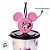 Copo de Plástico com Tampa e Canudo Pin Minnie Rosa - Holográfico - 500ml - 1 unidade - Disney Original - Rizzo - Imagem 2