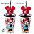 Copo de Plástico com Tampa e Canudo Pin Minnie Red - Holográfico - 500ml - 1 unidade - Disney Original - Rizzo - Imagem 5