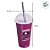 Copo Shake Harry Potter - Hogwarts - Vinho - 500ml - 1 unidade - Plasútil - Rizzo - Imagem 3