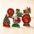 Decoração de Mesa - Papei Noel, Renas e Árvore de Natal - 18,5x20x9cm - 4 unidades - Regina - Rizzo - Imagem 1