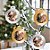Enfeite Decorativo Para Pendurar de Natal - Suporte Para Foto Ouro e Prata - 9x10,5cm - 4 unidades - Regina - Rizzo - Imagem 1