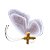 Borboleta de LED Branco para Decoração com Movimento - 40cm  - 1 unidade - Rizzo - Imagem 1