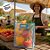 Sacola Transparente Fosca Horizontal Pvc Alça Plana Azul Claro - 22x30x9cm - 10 unidades - 10 unidades - Cromus - Rizzo - Imagem 4