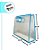 Sacola Transparente Fosca Horizontal Pvc Alça Plana Azul Claro - 22x30x9cm - 1 unidade - 1 unidade - Cromus - Rizzo - Imagem 2
