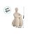 Escultura Mulher Pensando em Poliresina -  Off White - 19,5x10,5x11cm - 1 unidade - Rizzo - Imagem 3