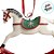 Enfeite Para Pendurar de Natal - Cavalo Branco com Guizo - 7x8x1cm - 1 unidade - Cromus - Rizzo - Imagem 2