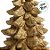 Enfeite Decorativo de Natal - Pinheiro de Ouro com Glitter - 26x16x16cm - 1 unidade - Cromus - Rizzo - Imagem 2