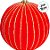 Bolas de Natal em Tubo - Vermelha Dourado - 10cm - 4 unidades - Cromus - Rizzo - Imagem 2