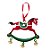 Enfeite Para Pendurar de Natal - Cavalo Vermelho com Guizo - 7x8x1cm - 1 unidade - Cromus - Rizzo - Imagem 1