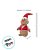 Peso de Porta Boneco Gingerbread - Touca Papai Noel - 15x9x26cm - 1 unidade - Cromus - Rizzo - Imagem 4