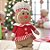 Peso de Porta Boneco Gingerbread - Chápeu Branco - 15x9x26cm - 1 unidade - Cromus - Rizzo - Imagem 1