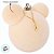 Bola de Natal - Mickey - Aveludada Bege - 8cm - 4 unidades - Disney Original - Rizzo - Imagem 2