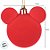 Bola de Natal - Mickey - Aveludada Vermelha - 8cm - 4 unidades - Disney Original - Rizzo - Imagem 3