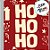 Tag Decorativa de Natal - HoHoHo - 7x5cm - 10 unidades - Rizzo - Imagem 2