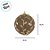 Bolas de Natal - Texturizada Folha Marrom/Dourado- 8x8cm - 6 unidades - Cromus - Rizzo - Imagem 2