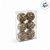 Bolas de Natal - Texturizada Folha Marrom/Dourado- 8x8cm - 6 unidades - Cromus - Rizzo - Imagem 3