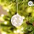 Bolas de Natal - Folhas Marrom/Branco - 8x8cm - 6 unidades - Cromus - Rizzo - Imagem 5