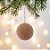 Bolas de Natal - Marrom Claro Texturizado - 10x10cm  - 6 unidades - Cromus - Rizzo - Imagem 1