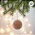 Bolas de Natal - Marrom Claro Texturizado - 10x10cm  - 6 unidades - Cromus - Rizzo - Imagem 4