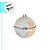 Bolas de Natal - Bege com Ginger  Branco/Bege - 8x8cm   - 6 unidades - Cromus - Rizzo - Imagem 3