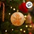 Bolas de Natal - Bege com Ginger Branco/Bege - 10x10cm   - 4 unidades - Cromus - Rizzo - Imagem 1