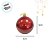 Bolas de Natal em Tubo - Kit Grande Vermelho/Verde/Marrom - 8x8cm - 50 unidades - Rizzo - Imagem 2