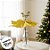 Poinsétia Decorativa - Veludo Dourado Com Glitter - 34cm - 1 unidade - Rizzo - Imagem 5