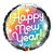 Balão de Festa Microfoil 18" 45cm - Redondo Happy New Year! Prismático - 1 unidade - Qualatex Outlet - Rizzo - Imagem 1