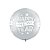 Balão de Festa Látex Liso Decorado - Happy New Year Pontos Prata - 30" 75cm - 2 unidades - Qualatex Outlet - Rizzo - Imagem 1